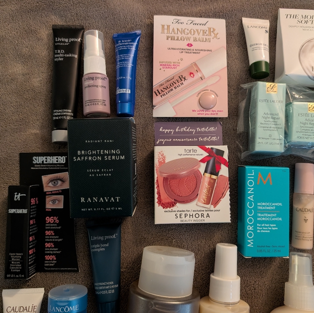 Bundle Of Make Up Hair Skin Care Ouai Clinique Estee Lauder Boscia Origin La Mer - Picture 5 of 5
